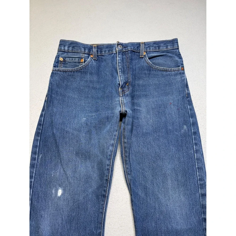 Levi's 517 Bootcut Jeans Mens 34x32 Blue Medium Wash Y2K Denim Classic Fit